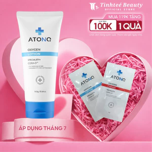 Sữa dưỡng ẩm hữu cơ cho bé Atono2 Oxygen Lotion dành cho da nhạy cảm, khô, ngứa 30g/160g