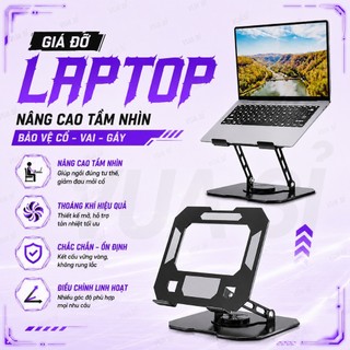 GIÁ ĐỠ ĐỂ BÀN LAPTOP , MÁY TÍNH BẢNG VUASI XOAY 360 ĐỘ, HỢP KIM THÉP CACBON, THÉP CÔNG THÁI HỌC