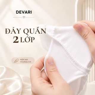 Combo 5 Quần lót nữ giấy dùng 1 lần siêu tiện ích, Quần chip nữ đáy 2 lớp kháng khuẩn DEVARI L474
