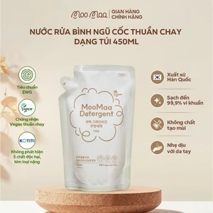 Nước rửa bình ngũ cốc thuần chay Hàn Quốc MooMaa - Túi refill - 450ml
