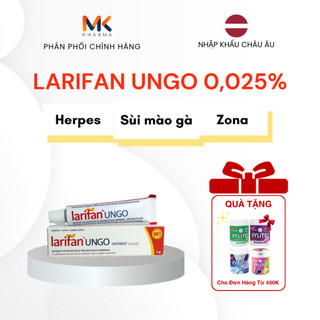 Kem bôi loại bỏ sùi mào gà và ngăn tái phátLARIFAN UNGO OINTMENT 0.025% - Sùi mào gà, mụn rộp Herpes, Zona