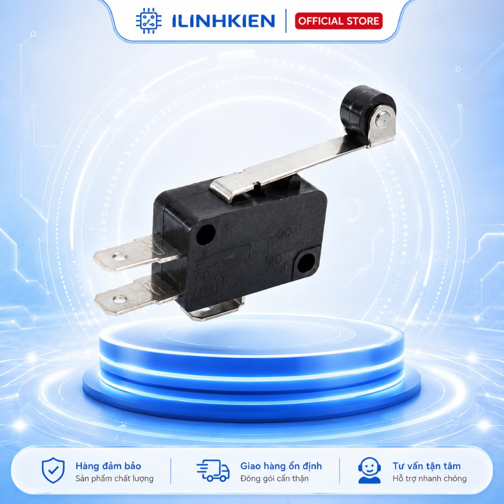 Công tắc hành trình V-156-1C25 15A 250V có con lăn loại tốt ilinhkien