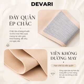 Quần lót nữ cao cấp chất su không đường may, Quần chíp nữ kháng khuẩn khử mùi  DEVARI L716