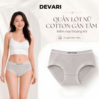 Quần lót nữ thun lạnh mềm mại co giãn linh hoạt cạp vừa tôn dáng kiểu dáng basic cá tính DEVARI LY08