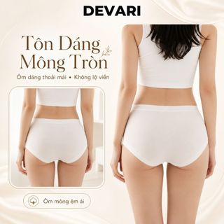 Quần lót nữ thun lạnh mềm mại co giãn linh hoạt cạp vừa tôn dáng kiểu dáng basic cá tính DEVARI LY08