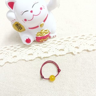 𝗠𝗲𝗶𝗤𝗶𝗻𝗴𝗔𝗿𝘁 [đã xin lộc] Nhẫn chỉ đỏ Burgundy mã não 7A MEI QING ART