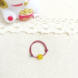 𝗠𝗲𝗶𝗤𝗶𝗻𝗴𝗔𝗿𝘁 [đã xin lộc] Nhẫn chỉ đỏ Burgundy mã não 7A MEI QING ART