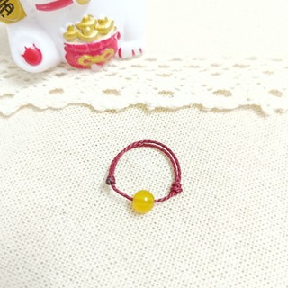 𝗠𝗲𝗶𝗤𝗶𝗻𝗴𝗔𝗿𝘁 [đã xin lộc] Nhẫn chỉ đỏ Burgundy mã não 7A MEI QING ART