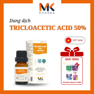 Dung dịch Tricloacetic Acid (TCA) 50% - Hỗ trợ giảm tình trạng sùi mào gà, mụn cóc, hạt ngọc...