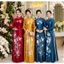 Áo Dài Mẹ Sui Lụa Ruby Thêu, Đính Kết Đá Pha Lê Cổ và Tay. Đủ Size S - 4XL. MC10