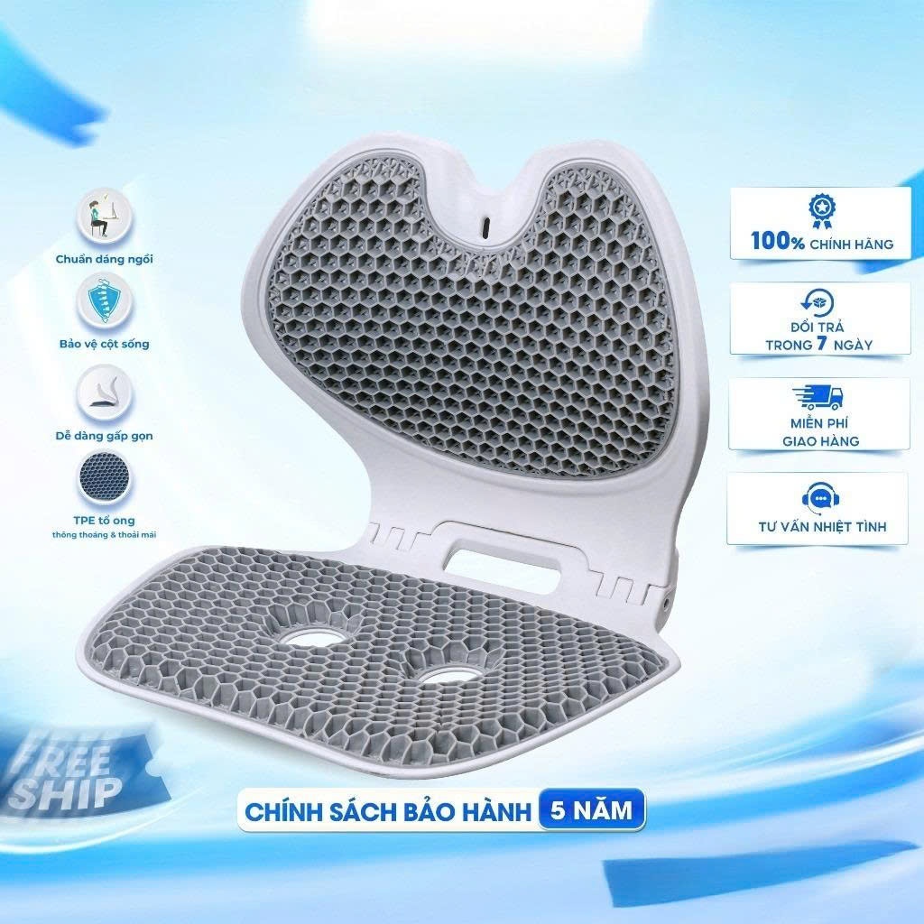 [ CHÍNH HÃNG ] Ghế Chỉnh Dáng EGO Công Thái Học Gấp Gọn, Hỗ Trợ Cột Sống, Giảm Đau Mỏi thechicvietnam