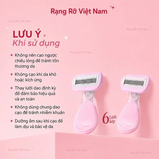 Dao Cạo Lông Nách  Tay Chân  Bikini Dành Cho Nam Nữ Bản Xịn Nâng Cấp 2026  Bền Và Sạch Không Gây Kích Ứng Da - Dao Cạo