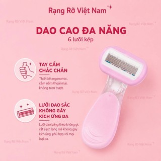 Dao Cạo Lông Nách  Tay Chân  Bikini Dành Cho Nam Nữ Bản Xịn Nâng Cấp 2026  Bền Và Sạch Không Gây Kích Ứng Da - Dao Cạo