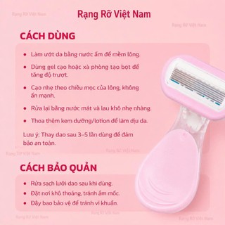 Dao Cạo Lông Nách  Tay Chân  Bikini Dành Cho Nam Nữ Bản Xịn Nâng Cấp 2026  Bền Và Sạch Không Gây Kích Ứng Da - Dao Cạo