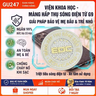 Combo 5 Miếng Dán Chống Bức Xạ Điện Thoại, Máy Tính, Tủ Lạnh Có Hại - Cầu Chì Bảo Vệ Sức Khoẻ G9 EDC