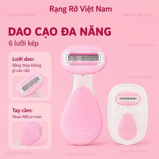 Dao Cạo Lông Nách  Tay Chân  Bikini Dành Cho Nam Nữ Bản Xịn Nâng Cấp 2026  Bền Và Sạch Không Gây Kích Ứng Da - Dao Cạo