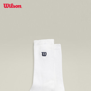 Wilson Unisex Crew W Logo Socks Tất Thể Thao WU00126531WT1