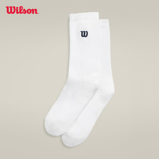 Wilson Unisex Crew W Logo Socks Tất Thể Thao WU00126531WT1