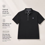 Áo Polo Nam Livan Sport Xanh Đen LV26S04M240 - Co Giãn, Mềm Mại Thoải Mái Vận Động, Mặc Đi Chơi, Tập Thể Thao — ảnh 2