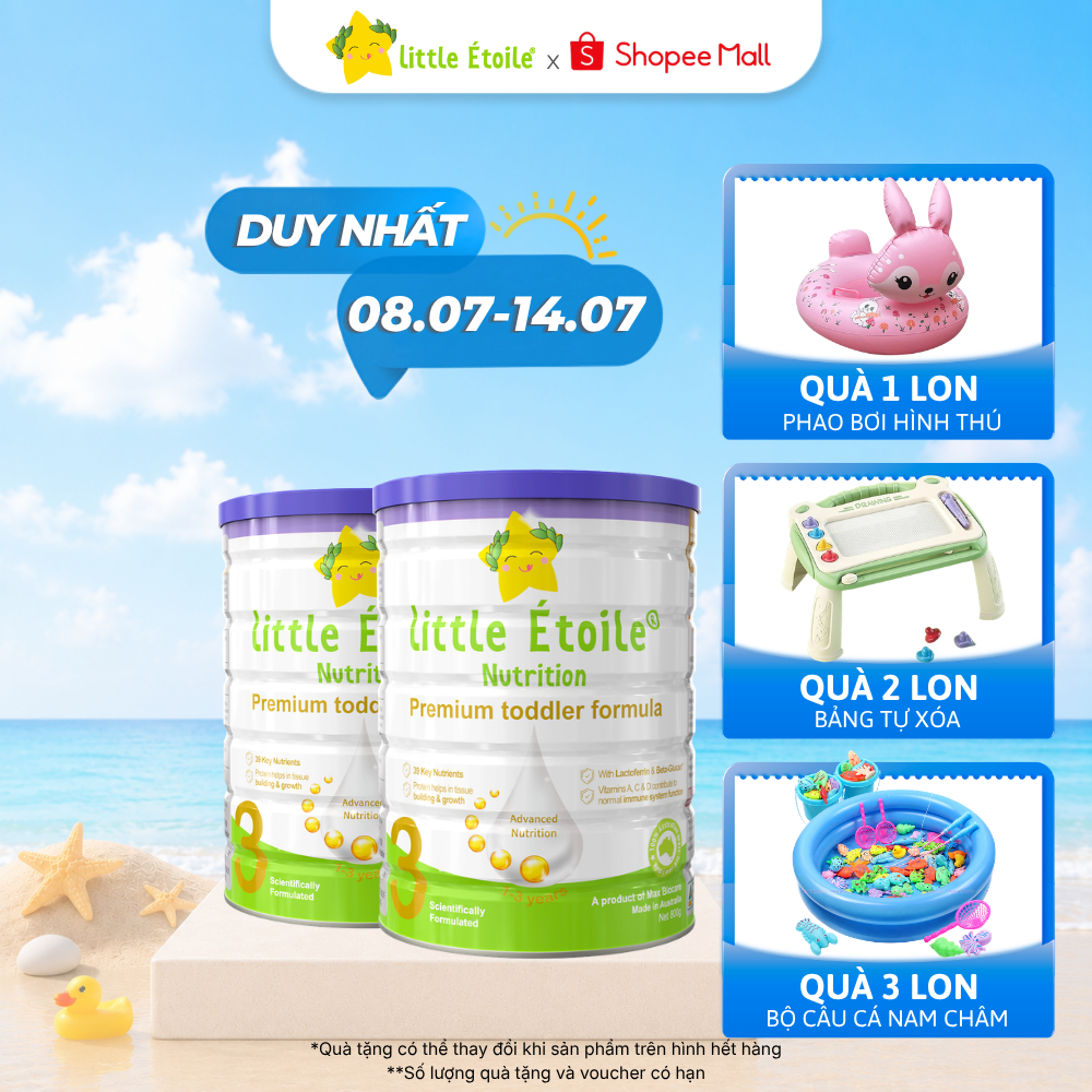 Combo 2 lon sữa công thức Ngôi Sao Nhỏ Little Étoile số 3 phát triển toàn diện 800g
