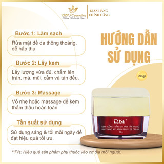 Kem Dưỡng trắng, Ngừa nám, Tàn nhang Elise (Tím)