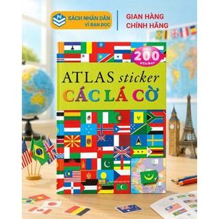 Sách - Atlas Sticker Các Lá Cờ/ Các Động Vật Trên Thế Giới - ndbooks