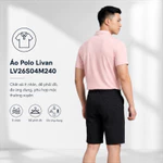Áo Polo Nam Phối Cổ Livan LV26S04M240 Mềm Mại, Co Giãn, Đứng Form Đa Ứng Dụng — ảnh 3