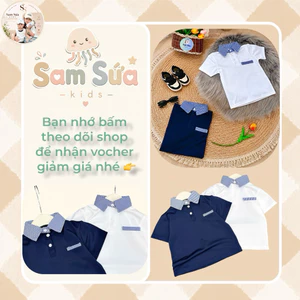 {HÀNG SẴN} 🔥 ÁO POLO BÉ TRAI – Chất Thun Cá Sấu Mềm, Form Đẹp, Co Giãn Nhẹ, Dễ Mặc Đi Học Đi Chơi | Sam Sứa Kids