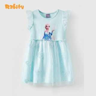 Đầm váy voan ngắn tay Elsa Disney bé gái Rabity 550.125
