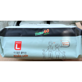 [combo 5 gói] khăn ướt Lotte choice không cồn,không paraben