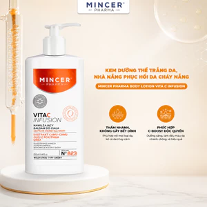 Kem Dưỡng Trắng, Chăm Sóc Da Cháy Nắng Mincer Pharma Vita C Infusion Body Lotion 250ml