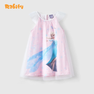 Đầm thun ngắn tay Elsa bé gái Disney Rabity 550.135