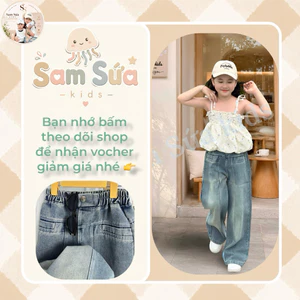 {HÀNG SẴN} 👖 QUẦN JEAN DÁNG SUÔNG – Basic Cực Chất, Form Rộng Thoải Mái, Jean Mềm Dễ Mặc | Sam Sứa Kids