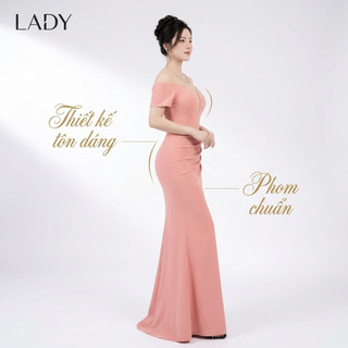 Đầm Dạ Hội Đỏ Lưới Kết Cườm, Bắt Sáng, Tôn Dáng, Sang Trọng, váy dạ hội trung niên, M102
