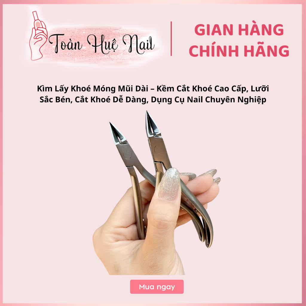 Kìm Lấy Khoé Móng Mũi Dài – Kềm Cắt Khoé Cao Cấp, Lưỡi Sắc Bén, Cắt Khoé Dễ Dàng, Dụng Cụ Nail Chuyên Nghiệp