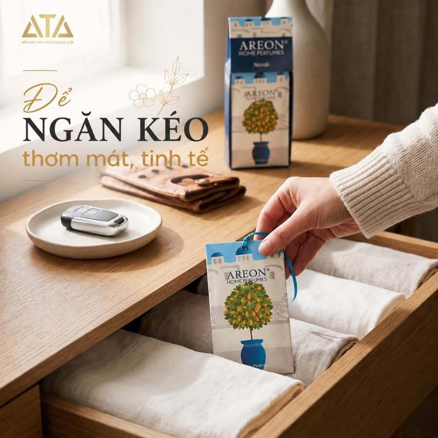 AREON SACHET - Túi Thơm Tủ Quần Áo Cao Cấp Nhiều Mùi Lựa Chọn, Khử Mùi Tủ Đồ, Ngăn Kéo, Xe Hơi