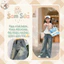 {HÀNG SẴN} 🦋QUẦN JEAN ỐNG SUÔNG THÊU BƯỚM BÉ GÁI–Jean Mềm, Dáng Suông Thời Trang Cá Tính,Chất Jean Mềm Mịn,Sam Sứa Kids