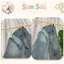 {HÀNG SẴN}💙 QUẦN JEAN BÉ GÁI THÊU NƠ – Dáng Ống Suông Thời Trang, Chất Jean Mềm, Dễ Phối Đồ | Sam Sứa Kids