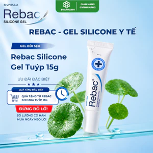 Rebac Gel Silicone Y Tế Ngăn Ngừa Sẹo – Hỗ Trợ Làm Mờ Sẹo Lồi, Sẹo Thâm, Sẹo Sau Phẫu Thuật (Tuýp 15g)