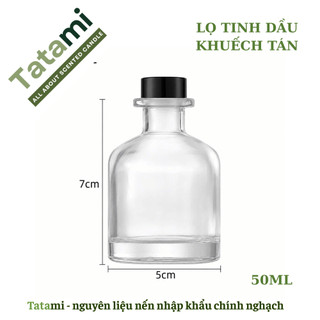 Lọ Đựng Tinh Dầu Khuếch Tán Tatami Dung Tích 50ml, Khuếch Tán Phòng Ngủ, Phòng Khách Spa