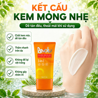 Kem chống nắng Revolu Collagen 3in1 50g nâng tông, lâu trôi, ngừa lão hóa