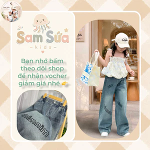 {HÀNG SẴN} 💙 QUẦN JEAN ỐNG SUÔNG BÉ GÁI NIMNIM – TRENDY, NĂNG ĐỘNG 💙/ Sam Sứa kids