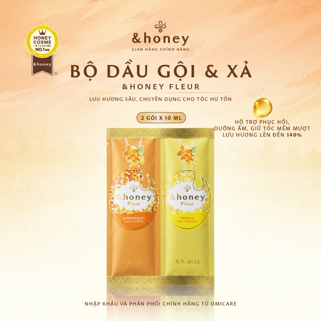 Gói Dầu Gội - Xả Dưỡng Tóc Chuyên Biệt &HONEY