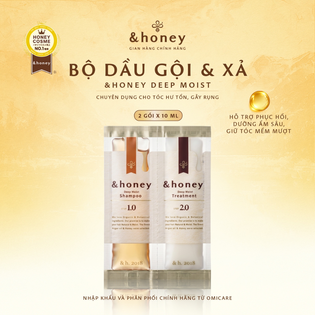 Gói Dầu Gội - Xả Dưỡng Tóc Chuyên Biệt &HONEY
