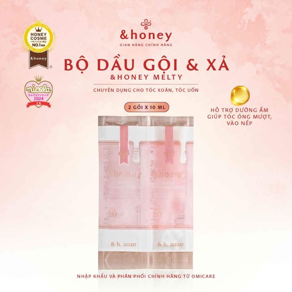 Gói Dầu Gội - Xả Dưỡng Tóc Chuyên Biệt &HONEY