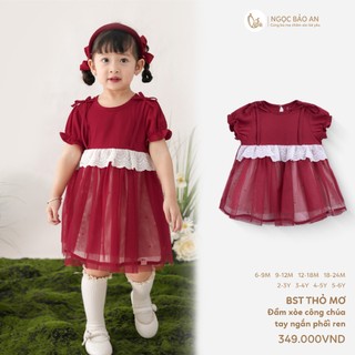 NBAN (6M-6Y) Đầm bé gái xòe công chúa, đầm váy trẻ em dễ thương mềm mát cho bé đi chơi-THOMO8.25