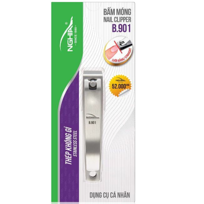 Bấm Móng Kềm Nghĩa B901,B916 C-H0: Lưỡi Bằng Bản Lớn (Inox), Bền Lâu Dài. Thiết Kế Thuận Tay Châu Á.