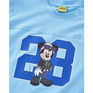 [Disney | Mickey] Bộ thun ngắn tay phối sọc bé trai Rabity 560.087