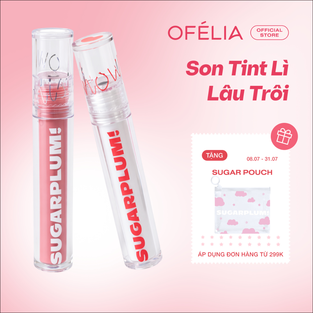 [HANNAH x OFÉLIA] Son Tint Nước Mịn Lì Thuần Chay SUGARPLUM MistyNow Blurring Tint (3.8g)