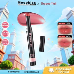 Son môi dạng thạch Mooekiss dưỡng ẩm giảm khô môi không lộ đường viền hợp cho học sinh nhân viên G01 2.2g
